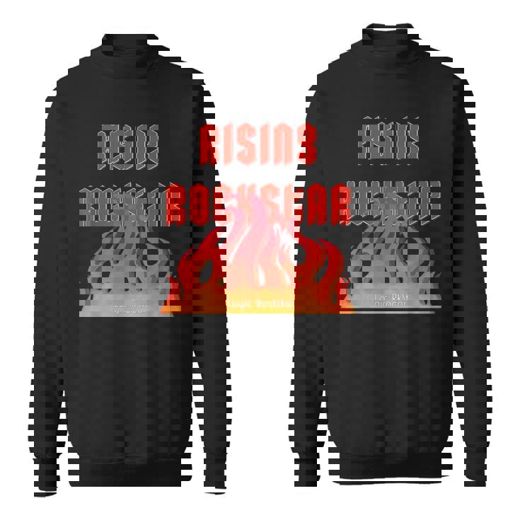 Rising Rockstar Fire Rocker Music Fun ロジックロックスター フェスティバル スウェットシャツ