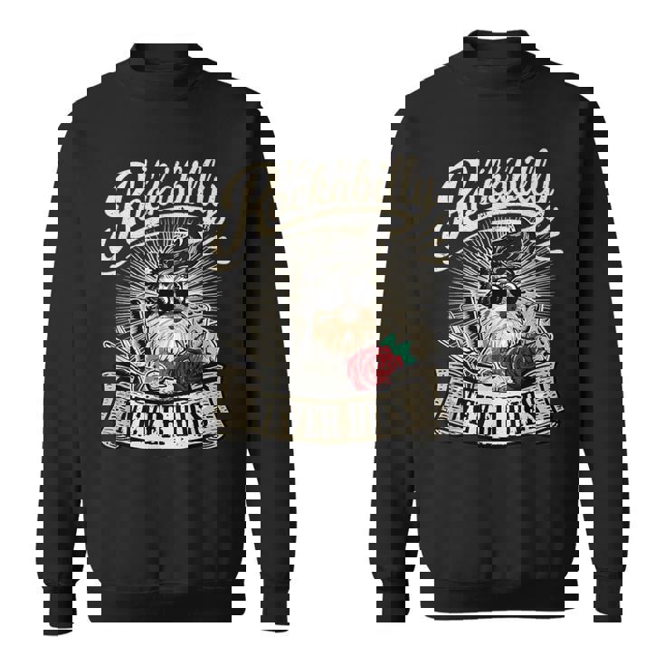 Rock N Roll Never Dies 愛犬家シュナウザー スウェットシャツ