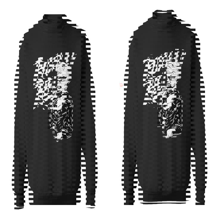 Rockabilly Rebel Blonde Pinup With Attitude Graphic スウェットシャツ