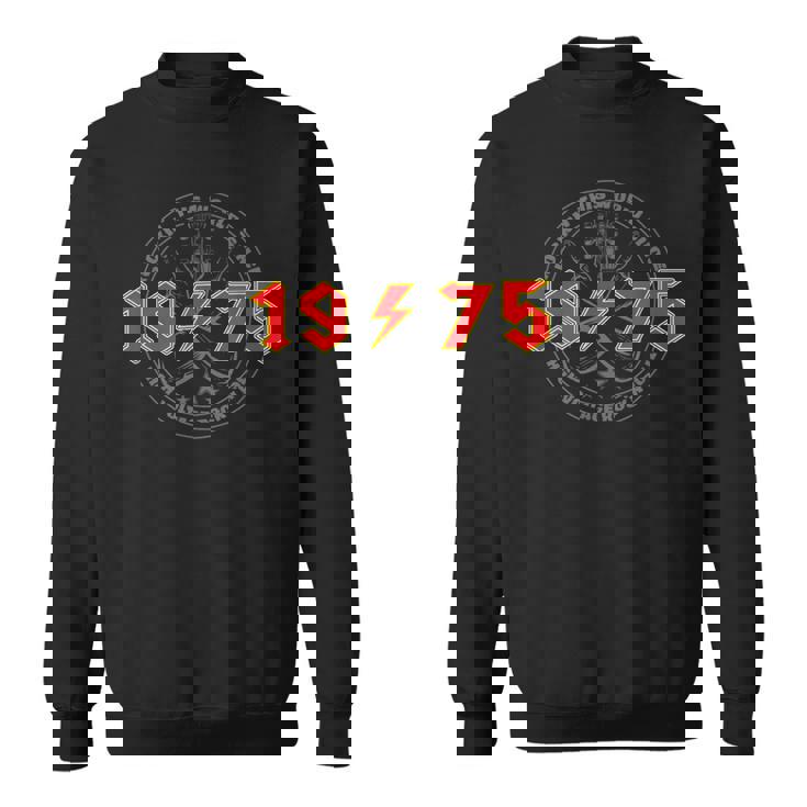 Rock'n'roll 1975 Higholtage Rétro Musique Anniversaire Sweater e