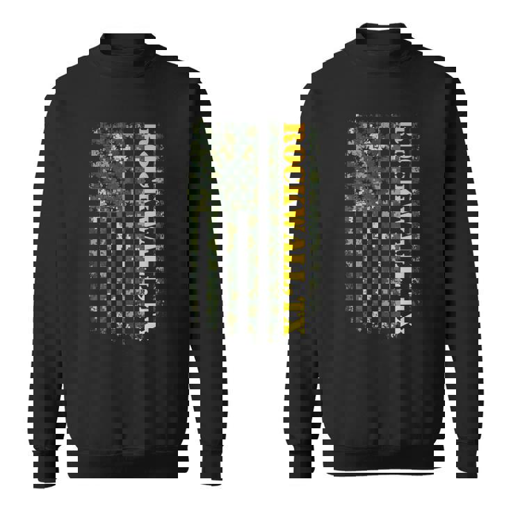 Rockwall Texas Camouflage Usa Flag スウェットシャツ