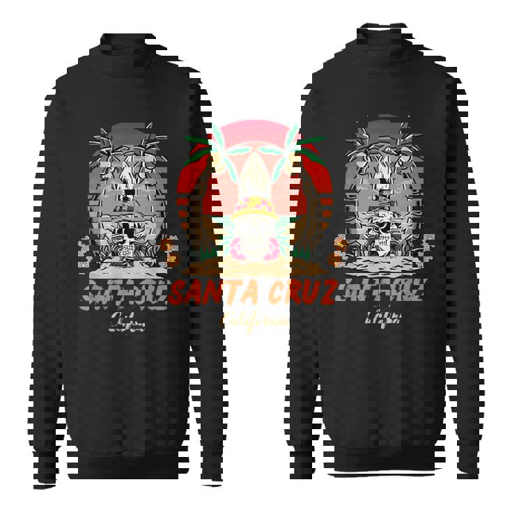 Santa Cruz カリフォルニア ヴィンテージ スケルトン サーファー サンタクルーズ スウェットシャツ