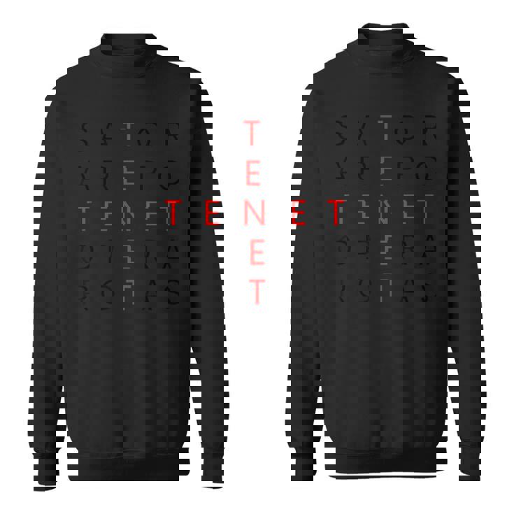 Sator 引用句 Iator Tenet Arepo 正方形ギフトアイデア スウェットシャツ