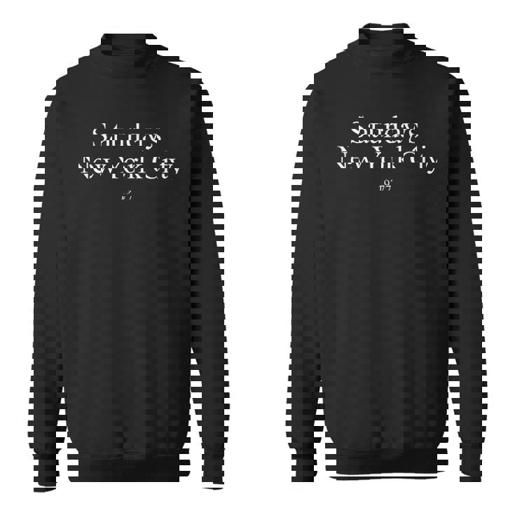 Saturdays New York City ブラック&ホワイト スウェットシャツ