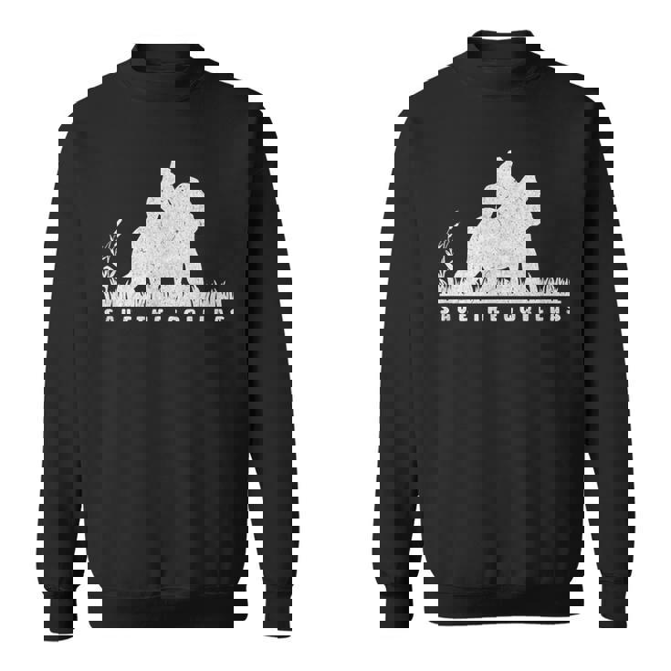 Save The Gorillas ママ&ベイビーゴリラ スウェットシャツ