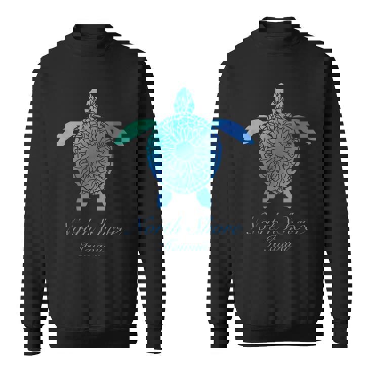 Save The Hawaii ウミガメ ハワイアン ブルー トライバル タートル ホヌ スウェットシャツ