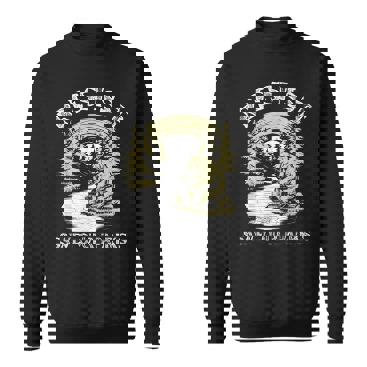 Save Our Parks ビンテージ スモーキー ザ レジスト ベア国立公園 スウェットシャツ