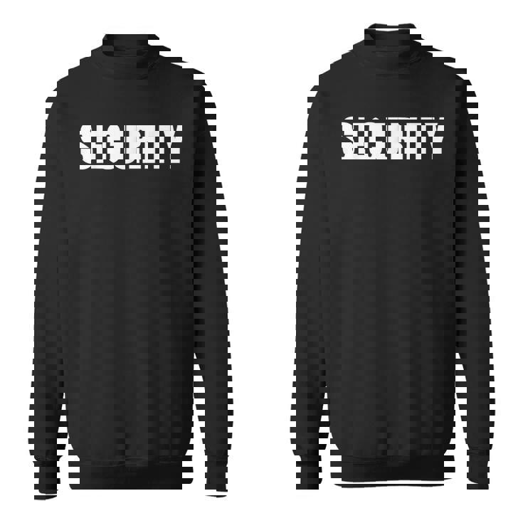 Security Officer イベント安全スタッフユニフォーム フロントバックプリント スウェットシャツ