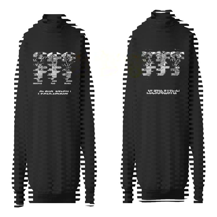 Shovelhead ナックルヘッド パンヘッドtwin オールドスクール オートバイ スウェットシャツ