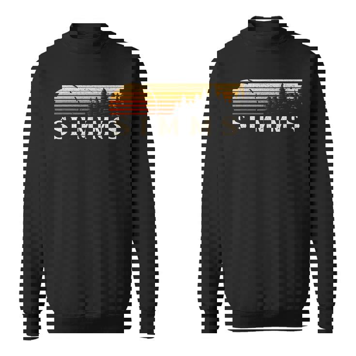 Simms Tx ビンテージ エバーグリーン サンセット 80年代 レトロ スウェットシャツ