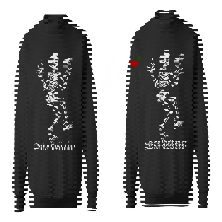 Social Distortions スケルトン ドリンクパーティー ミニマリスト スウェットシャツ