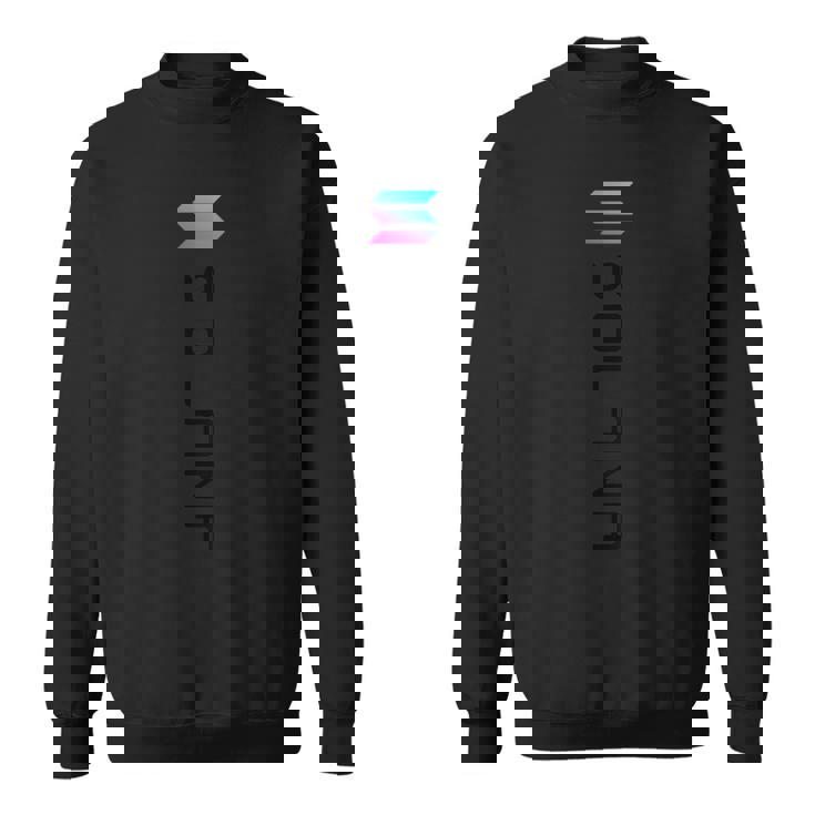 Solanaolロゴ暗号ブロックチェーン スウェットシャツ