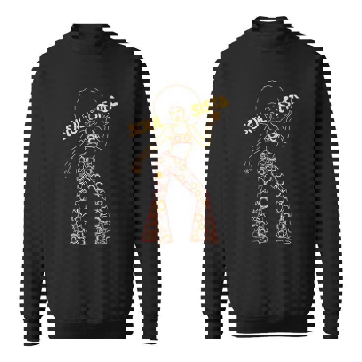 Soulista 70年代 ソウルミュージック レトロ ディスコ ブラック ファンク アフロガール スウェットシャツ