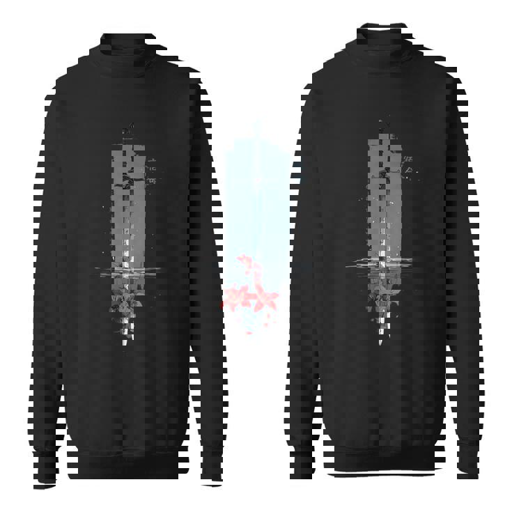 Spider Lily の 曼珠沙華 と アニメ の 戦士の剣 の エッジの効いたアニメ の 美的感覚 スウェットシャツ