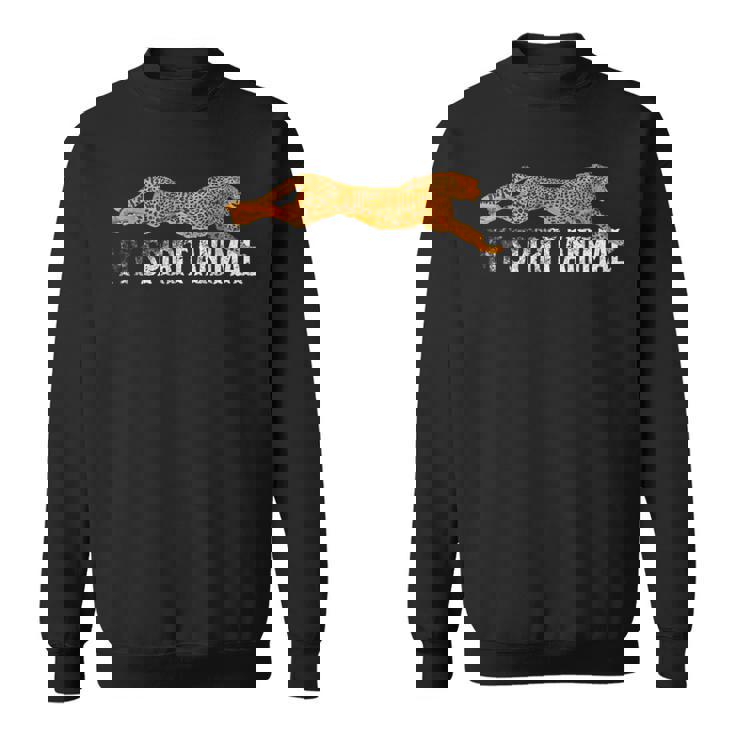 Spirit Animal チーターtシャツ ファストアフリカンキャットシルエット スウェットシャツ