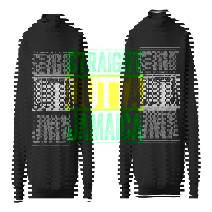 Straight Outta Jamaica ジャマイカ カリビアン レトロ レゲエ パーティー スウェットシャツ