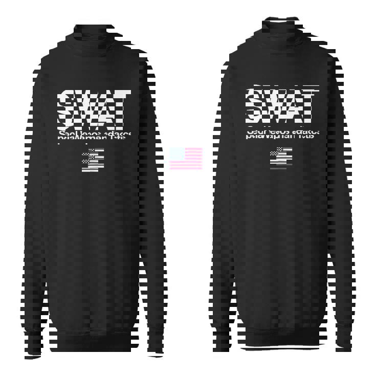 Swat シャツ Unitedpecial Police Usa フラッグ 胸ロゴ スウェットシャツ