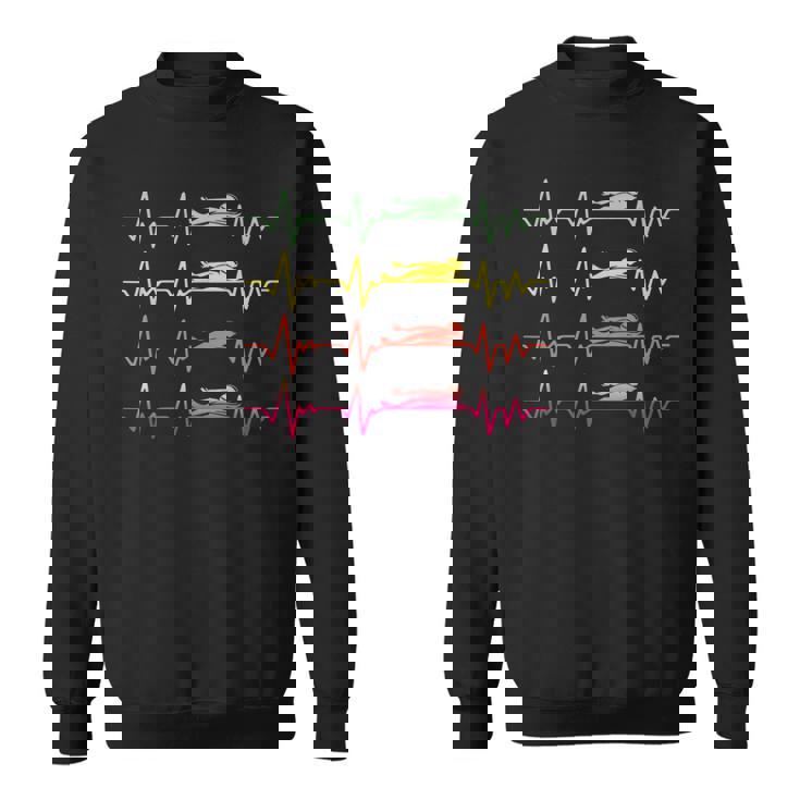 Swimmer スイミング ハートビート バタフライ ファニースイム スウェットシャツ