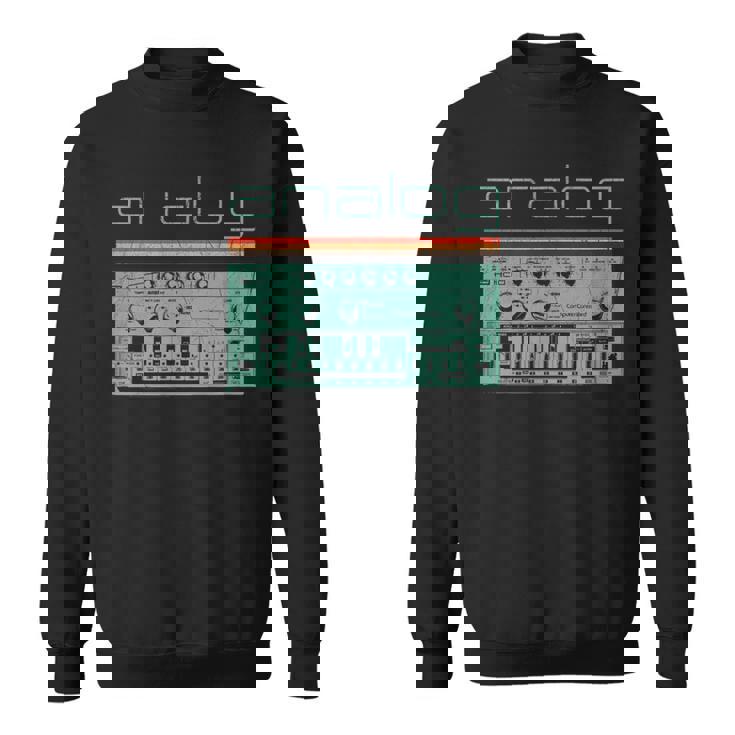 Synthesizer アナログシンセテクノ酸djプロデューサー ビンテージ スウェットシャツ