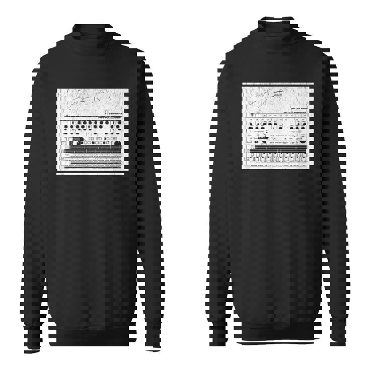 Synthesizer アナログシンセドラムマシン コンピューターヴィンテージオタク スウェットシャツ