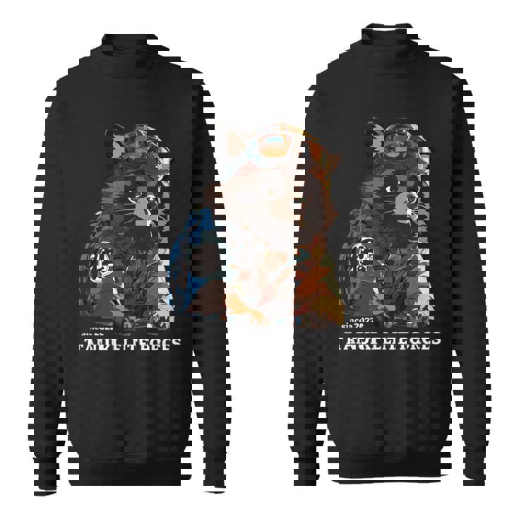 Tanuki Elite Forces No1 タヌキ精鋭部隊 漢字 動物 かわいい狸 たぬき おもしろ アニマル スウェットシャツ