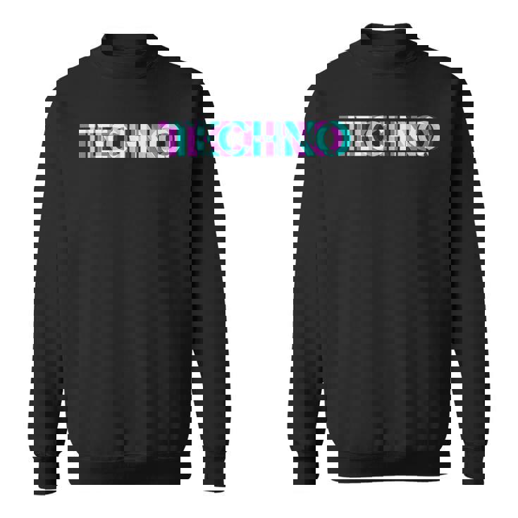 Techno Edm Music Rave Party Raver Dj テクノハウス スウェットシャツ