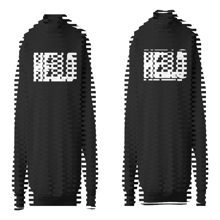 Thatays Hello シャツ こんにちはと言うデザイン スウェットシャツ