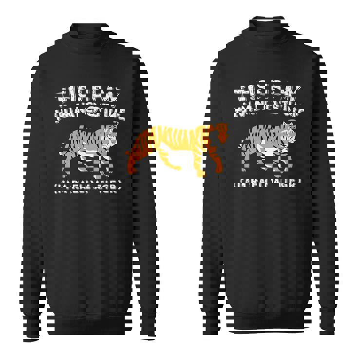 This Is My Human コスチューム I'm Really A Tiger かわいいタイガー スウェットシャツ