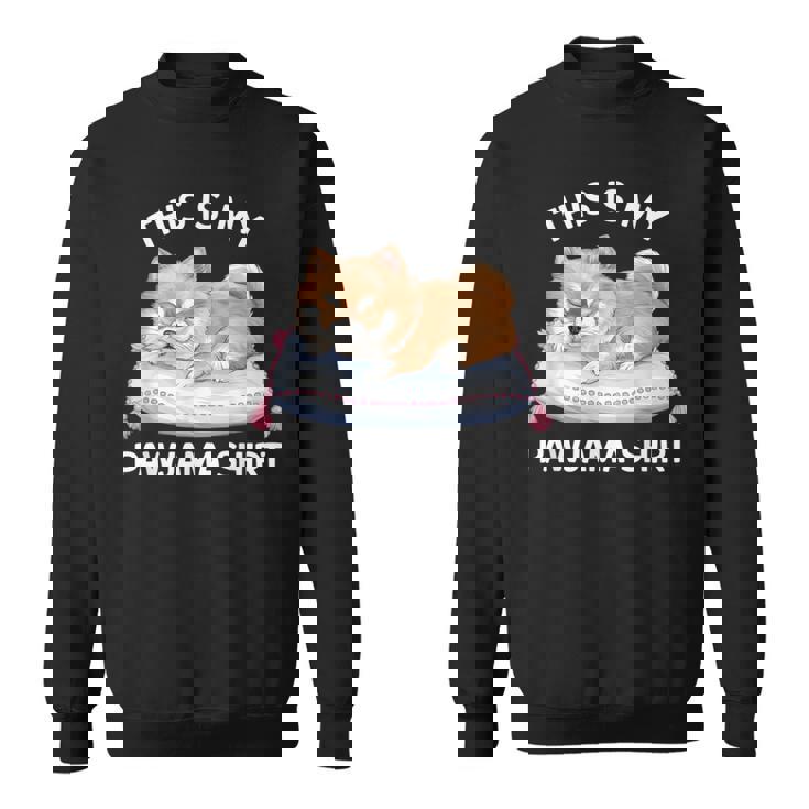 This Is My Pawjama Pomeranian 公式犬用昼寝 スウェットシャツ