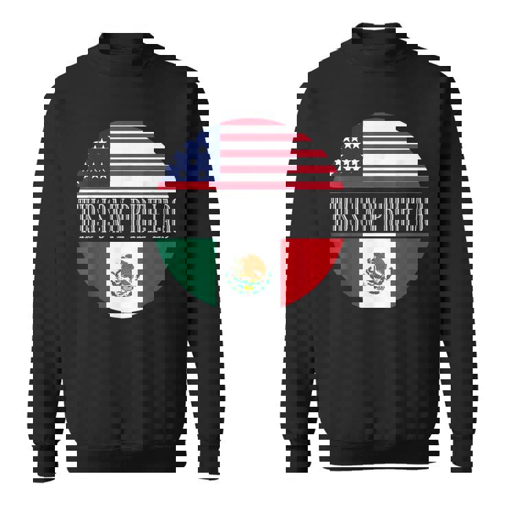 This Is My Pride フラッグ メキシカン アメリカン チカーノ チカーナ メンズ スウェットシャツ