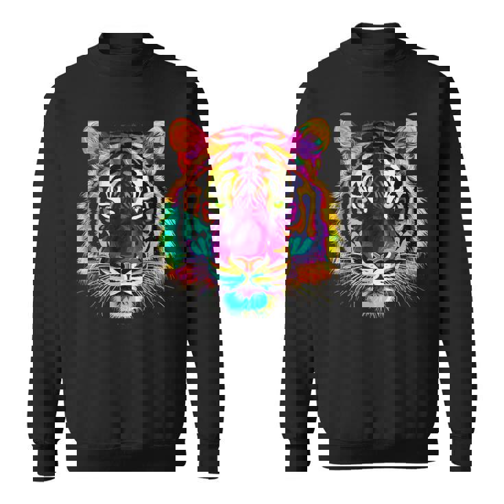 Tigre Arte Zoo Colorido Animal Tigre Camisa de entrenamiento