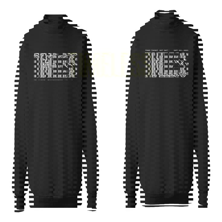 Timeless タイムレス-ブラックホワイト スウェットシャツ