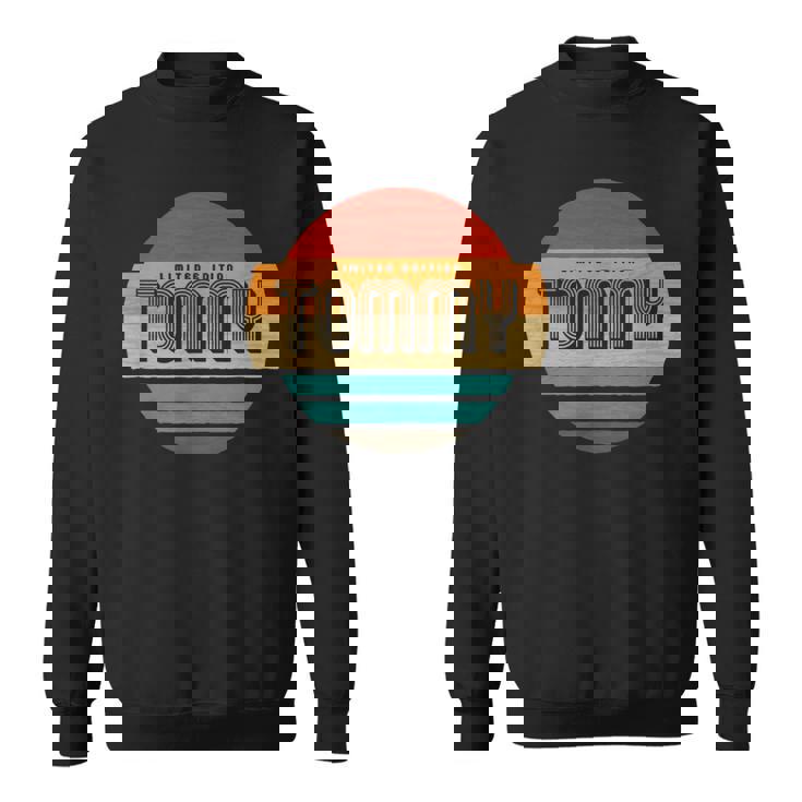 Tommy 名称 レトロ・ヴィンテージ・サンセット 限定版 スウェットシャツ