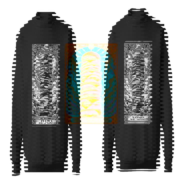 The Tower タロットカード バーガータワー ハンバーガー チーズバーガー スウェットシャツ
