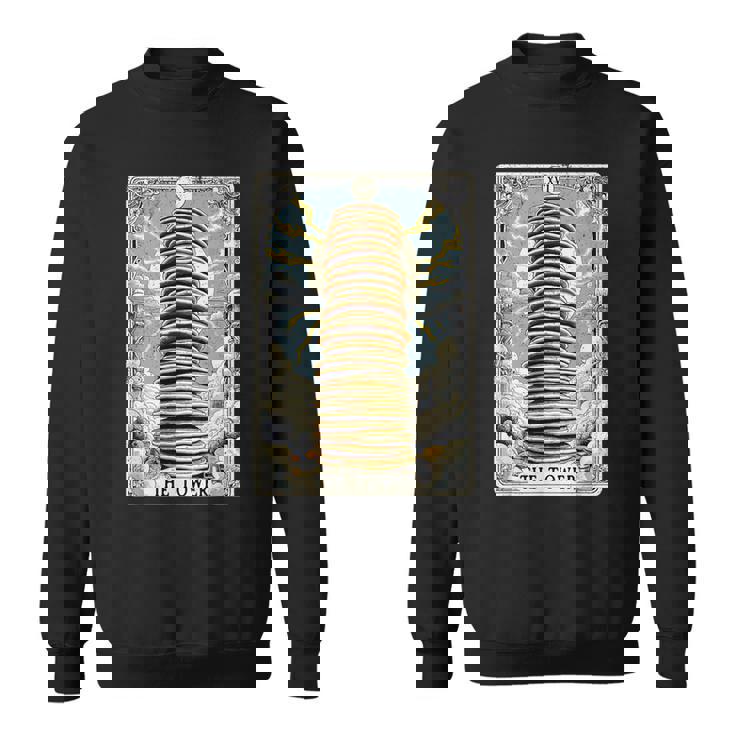 The Tower タロットカード パンケーキタワー 朝食 恋人 パンケーキ スウェットシャツ