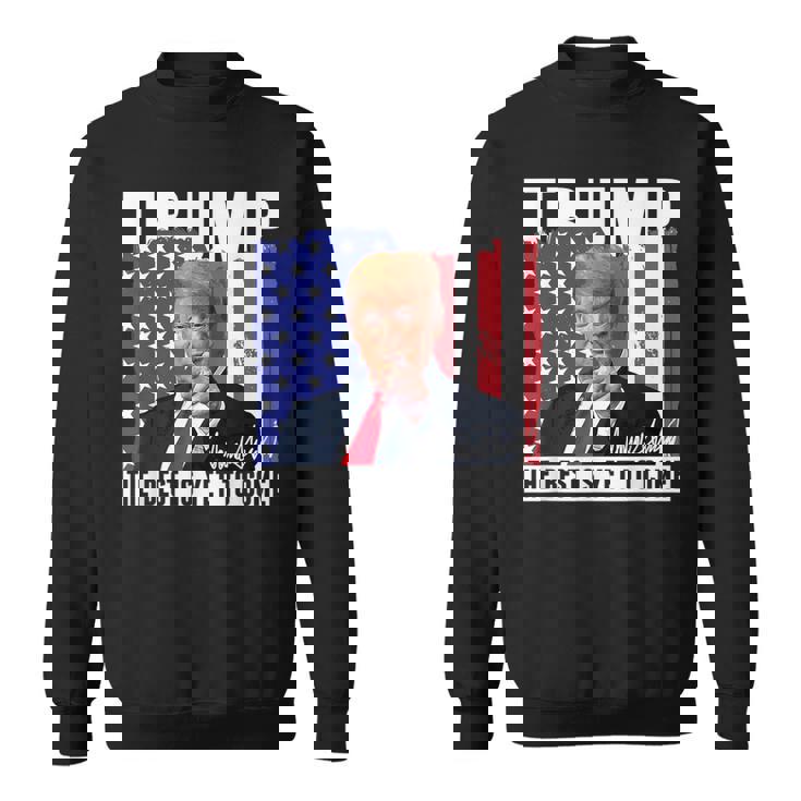 Trump The Best Is Yet To Come アメリカの国旗 ドナルド・トランプ スウェットシャツ