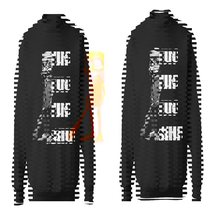 Tung Tung Tungahur イタリアンブレインレッドミーム スウェットシャツ