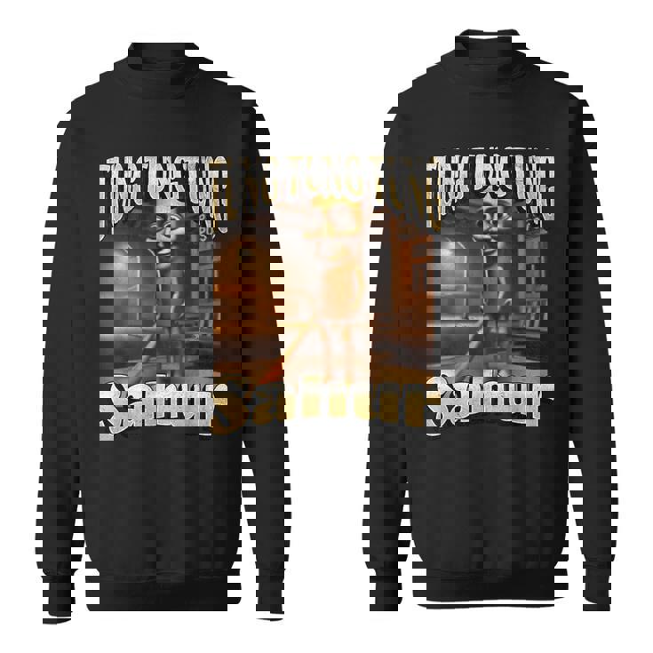 Tung Tungahur 面白いイタリアンブレインロットミームグラフィック スウェットシャツ