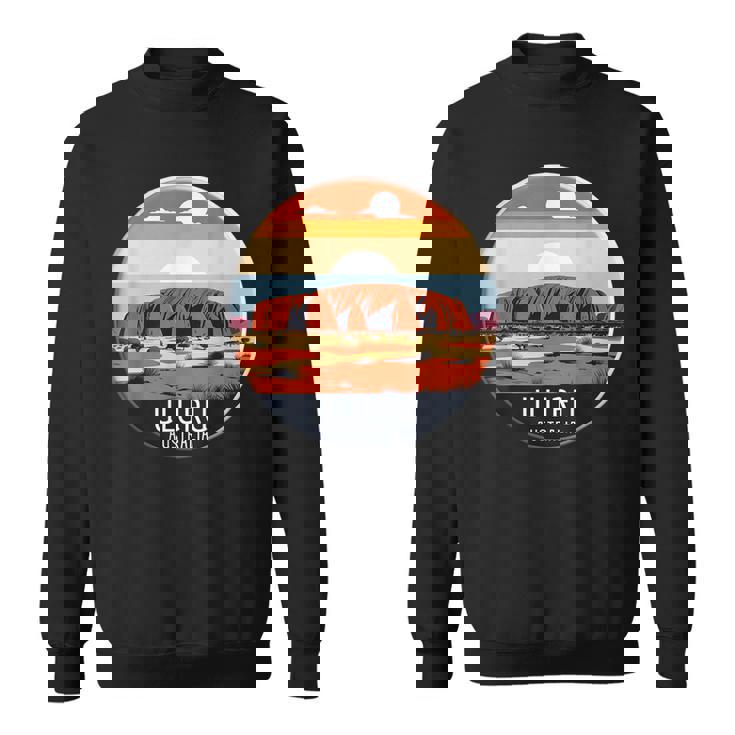 Uluru オーストラリア お土産 エアーズ ロック 記念品 ヴィンテージ 太陽 スウェットシャツ