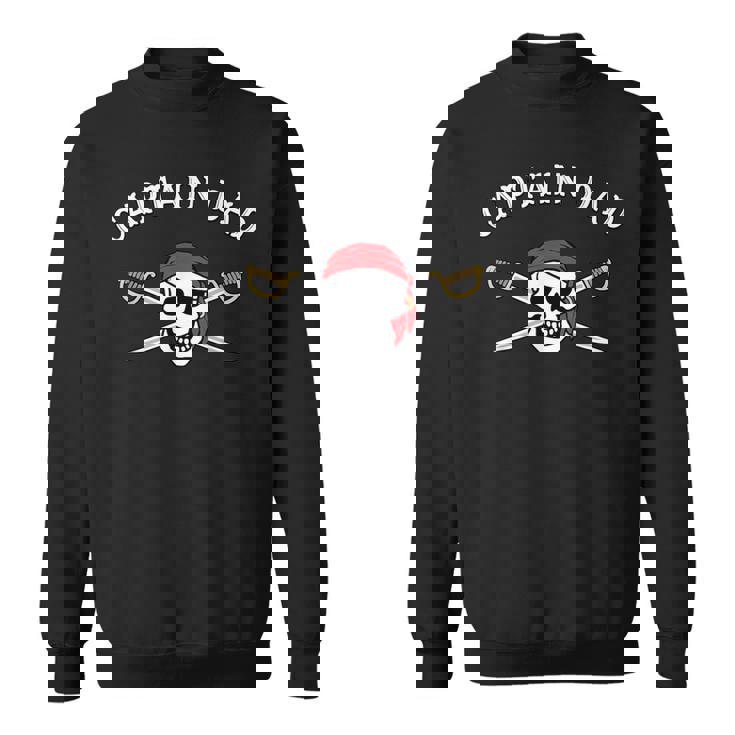 Uomo Pirata Divertente Capitano Papà Felpa