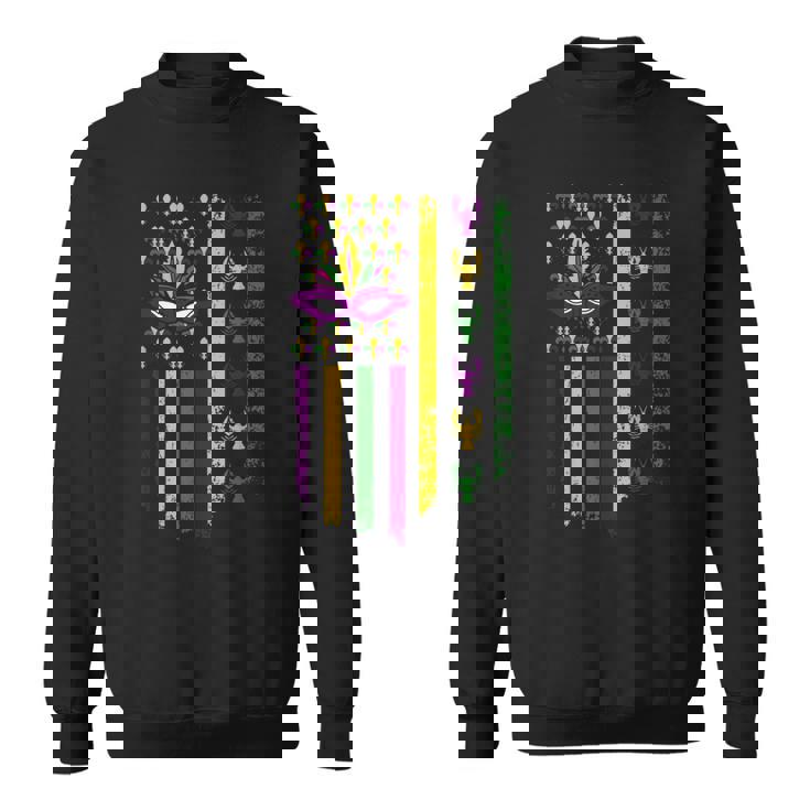 Us Flag Mardi Gras スウェットシャツ