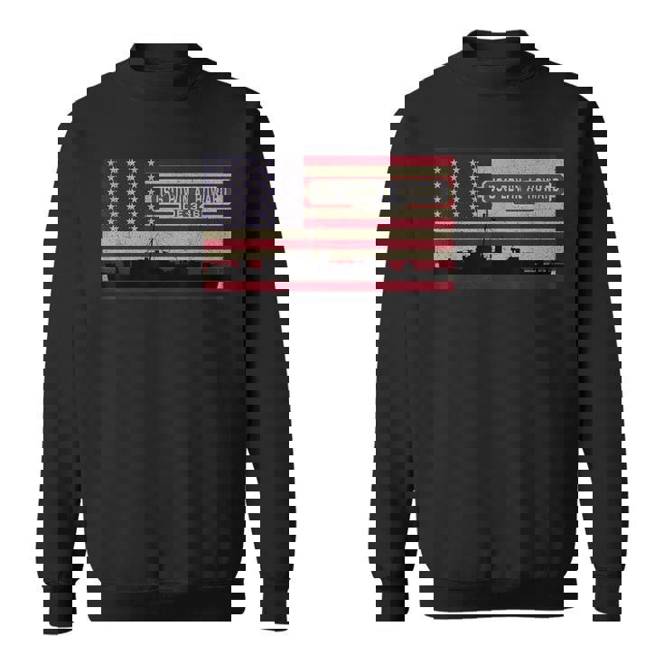 Uss エドウィン A ハワード De-346 船舶図 アメリカ国旗 スウェットシャツ