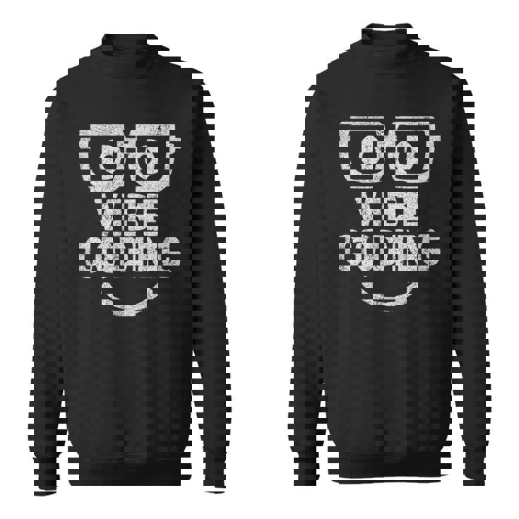 Vibe Coding ユーモア スウェットシャツ