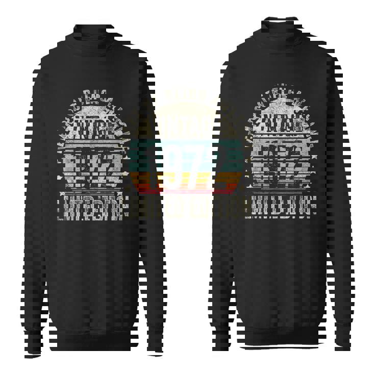 Vintage 1972 Limited Edition Legendary Awesome Epic 1972 スウェットシャツ