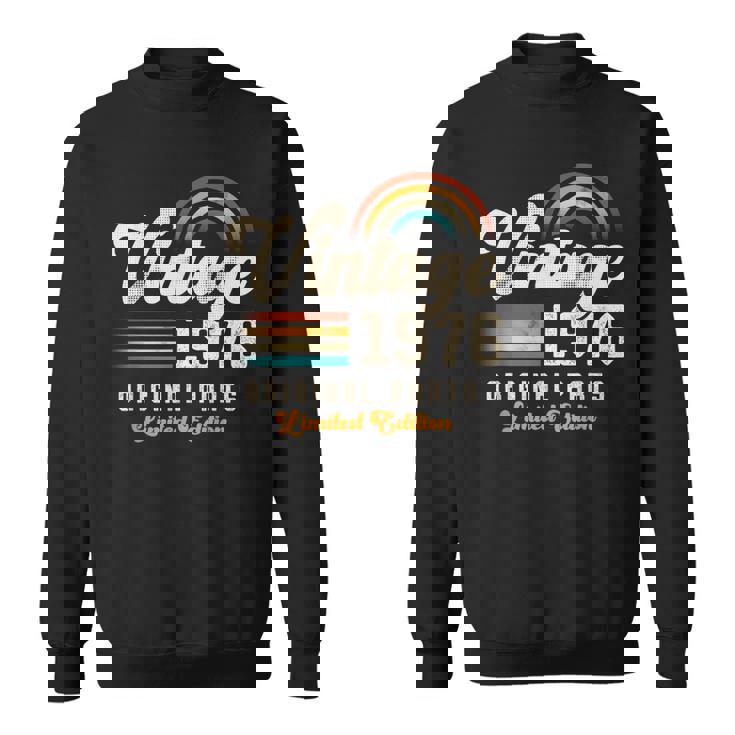 Vintage 1976 オリジナルパーツ 49周年記念 レトロ スウェットシャツ