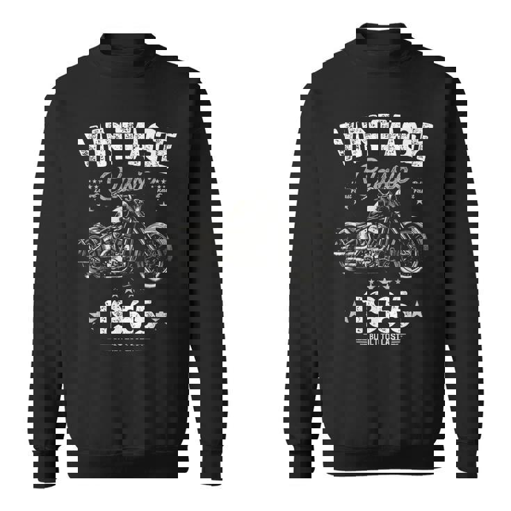 Vintage Born 1965 60Th Birthday クラシック レトロ バイク スウェットシャツ