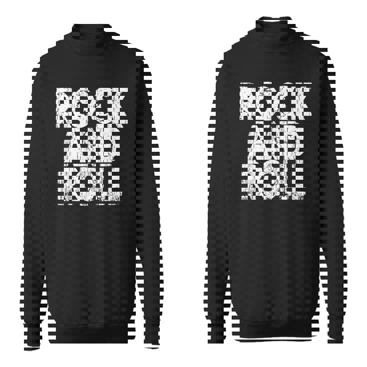 Vintage Grunge Old Rock & Roll Music Rock And Roll スウェットシャツ