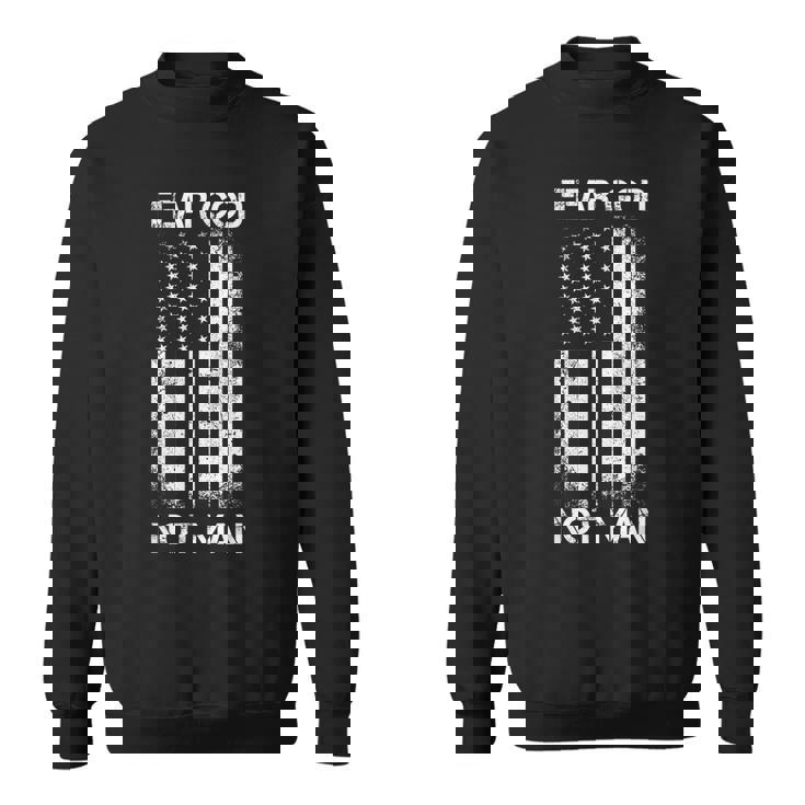 Vintage Usa Flag Fear God Not Man スウェットシャツ