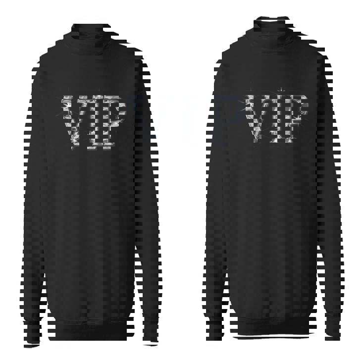 Vip【ダイヤモンド風 フォント】面白い スウェットシャツ