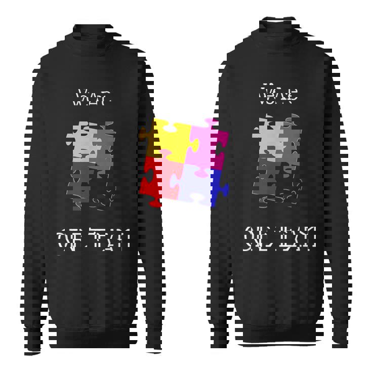 We Are One Team ジグソーパズル付き スウェットシャツ